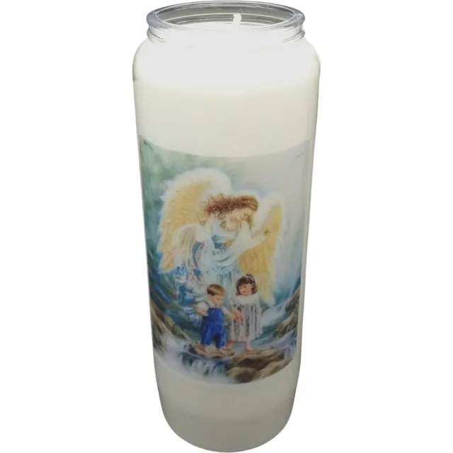 Partijhandel RODO Noveenkaars Engelen 006 - 9 dagen brander (5 stuks) wit