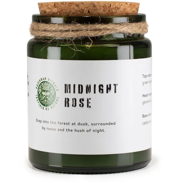 Ancient Wisdom Greenman Woodwick sojakaars - Midnight Rose Roos