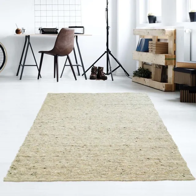 Tapeso Wollen vloerkleed - Veve beige/grijs 200x240