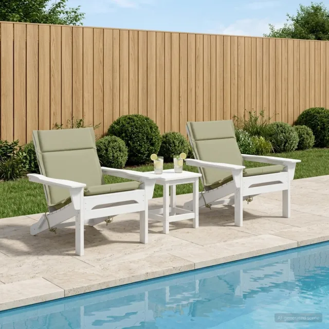 vidaXL Kussen voor lage rugstoelen GEMERT 2 st 100% Polyester groen