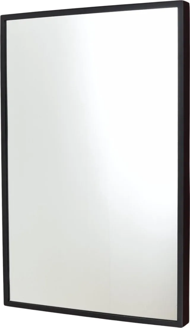 LOFT42 Industry Rectangle Spiegel - Metaal - Mat Zwart - 60x40x4
