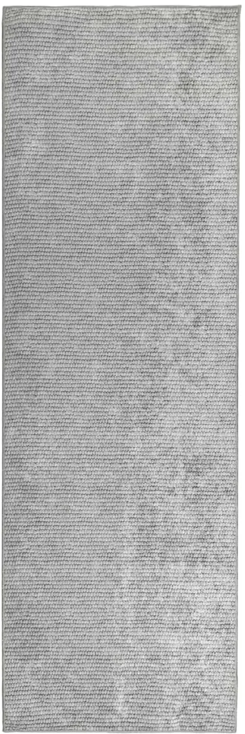 vidaXL Tapijt - Grijs - 50 - x - 100 - cm - 100% - Polyester - 3 - mm - Wasbaar