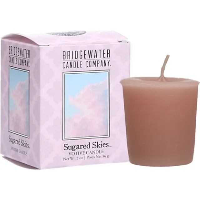 Bridgewater Geurkaarsje - Sugared Skies - 3 stuks rood