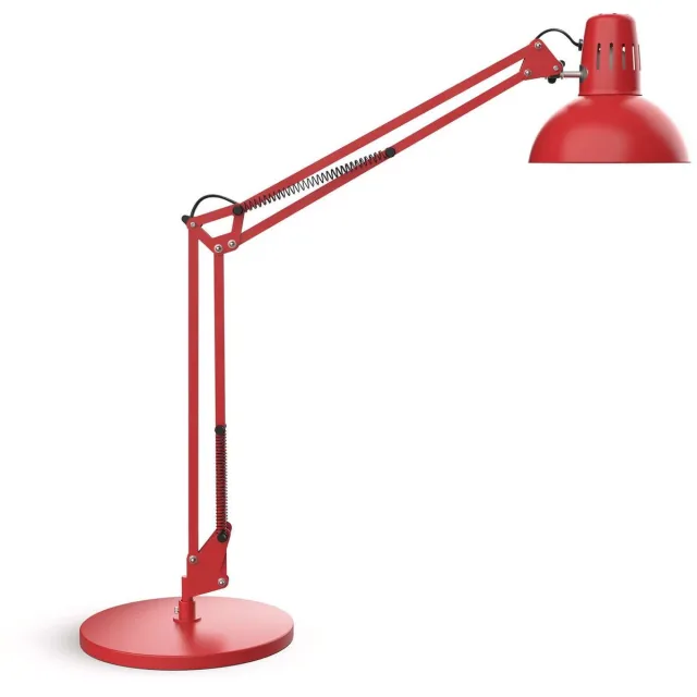 Maul MAULstudy Bureaulamp - Metaal - Rood - E27 Fitting - Tafellamp