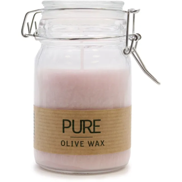 Ancient Wisdom 3 x Pure Olive Wax Potkaars 120 x 70 - Antike Roos multicolor