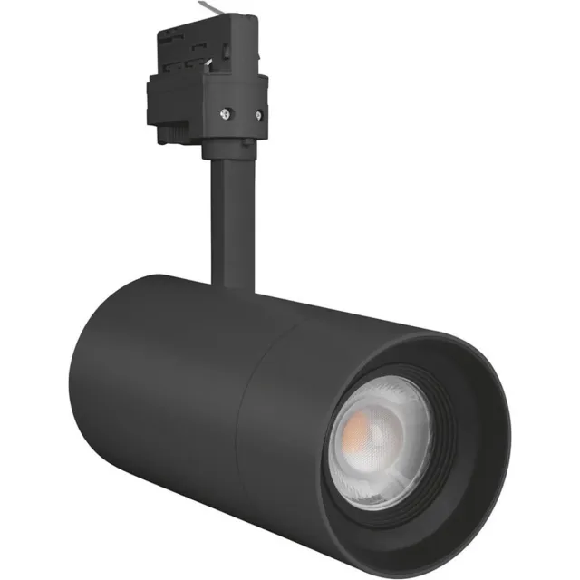 LEDVANCE Ledvance LED Railspot D85 Zwart 25W 1500lm 15-55D - 830 Warm Wit | Mechanical Zoom - Dimbaar Donkergroen
