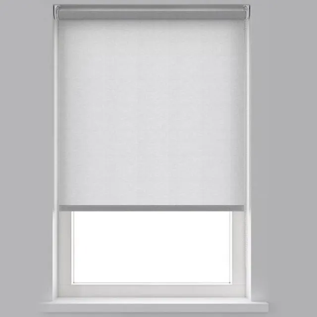 Decosol Rolgordijn Lichtdoorlatend - Transparant Wit (1233) - 150 x 250 cm