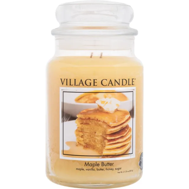 village candle Large Jar Maple Butter Geel