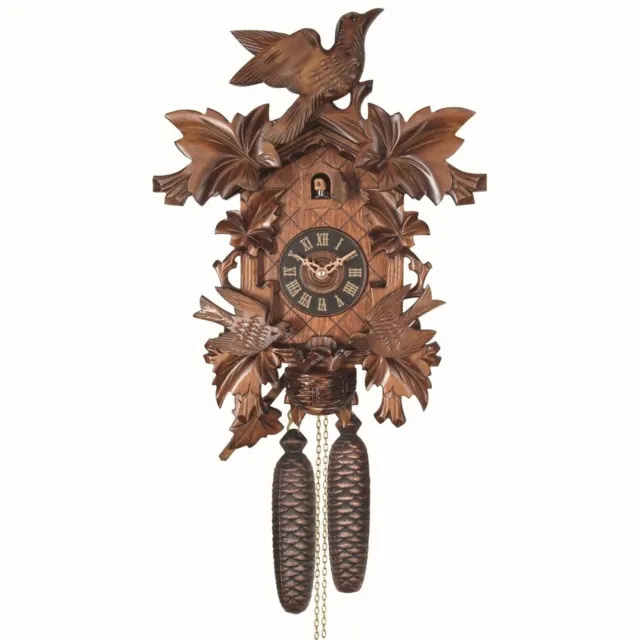Engstler 637/8 - Koekoeksklok - 8-daags kettinguurwerk - Notenhout - 40,5 cm Bruin