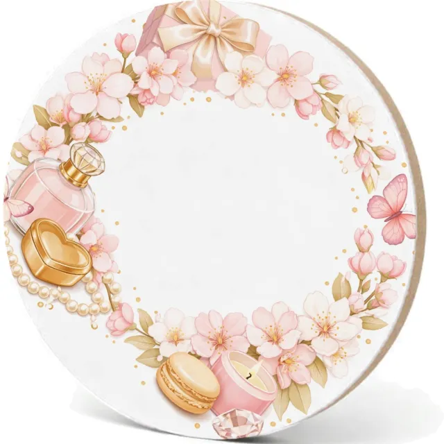 Mr Cadeautjes MDF fotolijst - design Romantische seizoenskrans met cadeau-gevoel | cadeau Wit