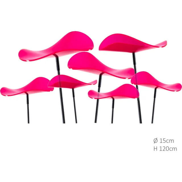 Cazador del Sol 7 stuks! Zonnevangers Lucy Rood-Roze (kleur fuchsia) medium 120x15...