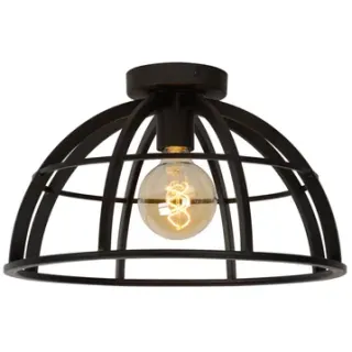 Lucide Plafondlamp Dikra Zwart ⌀40cm