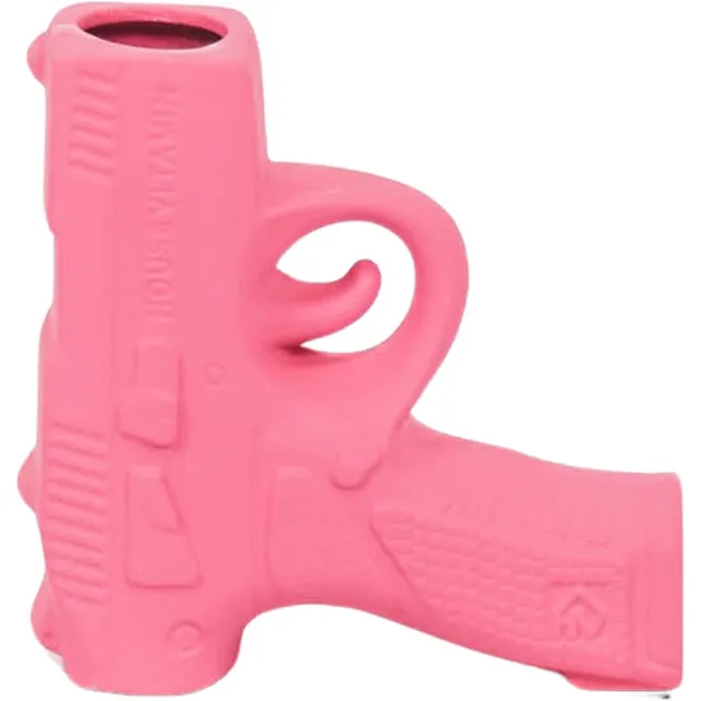 Housevitamin Gun Flower Vase S - Ceramics- Neon Pink-12x5x12cm Roze