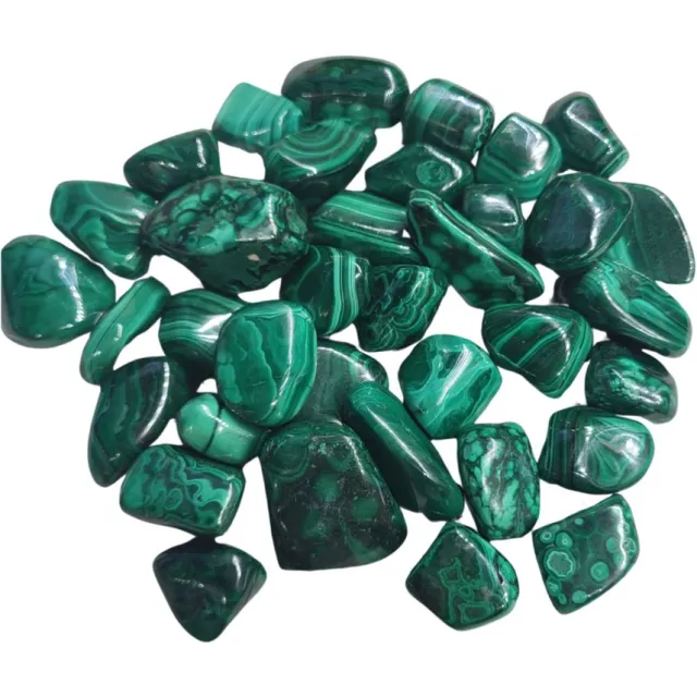 Ruben Robijn Malachiet 500 gr. trommelstenen (mt3) Groen