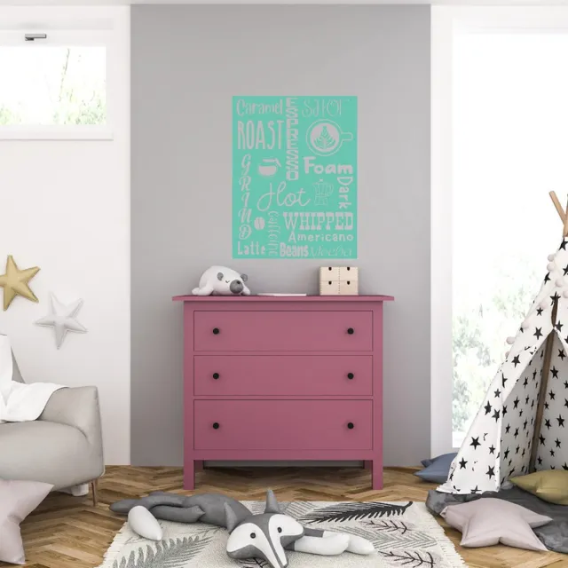 MC Living Muursticker - Coffee - 40,6 x 52,5 - Mint