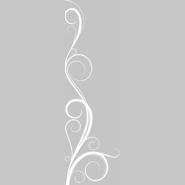 Ambiance Sticker Privacy raamfolie - Verleidelijke rondingen - Zelfklevende raamfolie voor ramen en douchedeuren - 120x35cm wit
