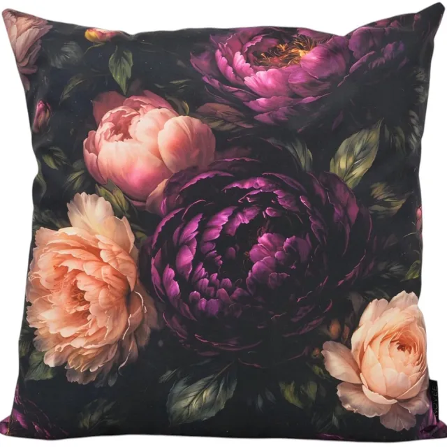 NOVÉE Midnight Bloom Kussenhoes | 45 x 45 cm | Katoen/Polyester paars/roze