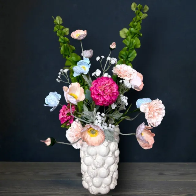 Luviore Kunstbloemen Boeket van zijdebloemen met Real Touch afwerking van Luviore - Zijden Kunstboeket Lana - Bloemen Groen