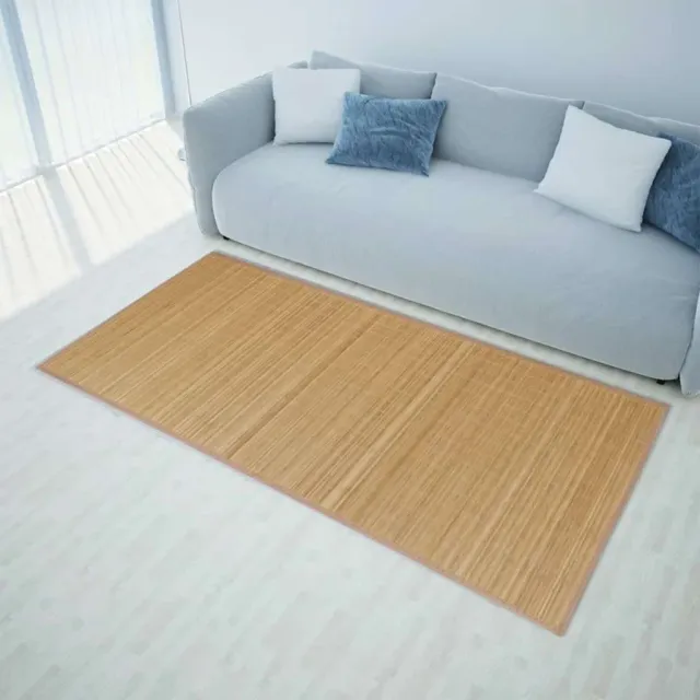 vidaXL Tapijt 100x160 cm bamboe bruin, foto 2