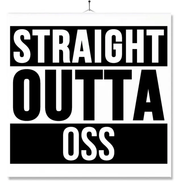 MC Living Tegel Met Opdruk | Geschenk | Wc | Toilet | Straight Outta Oss Multi-Color