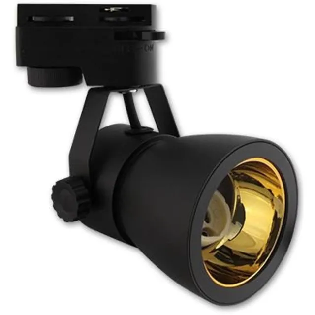 ABC-Led LED tracklight GU10 – draaibaar & kantelbaar – zwart met goud