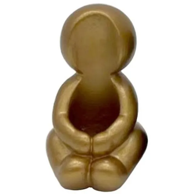 Ideas 4 Seasons Kaarsenhouder hug goud 6x5x8cm