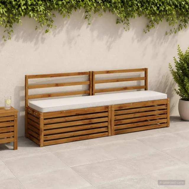 vidaXL 1-delig Bankkussen VUGHT 100% Polyester Wit 170 x 40 x 5 cm