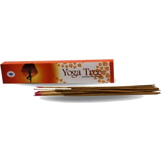 Green Tree yoga tree wierook bruin