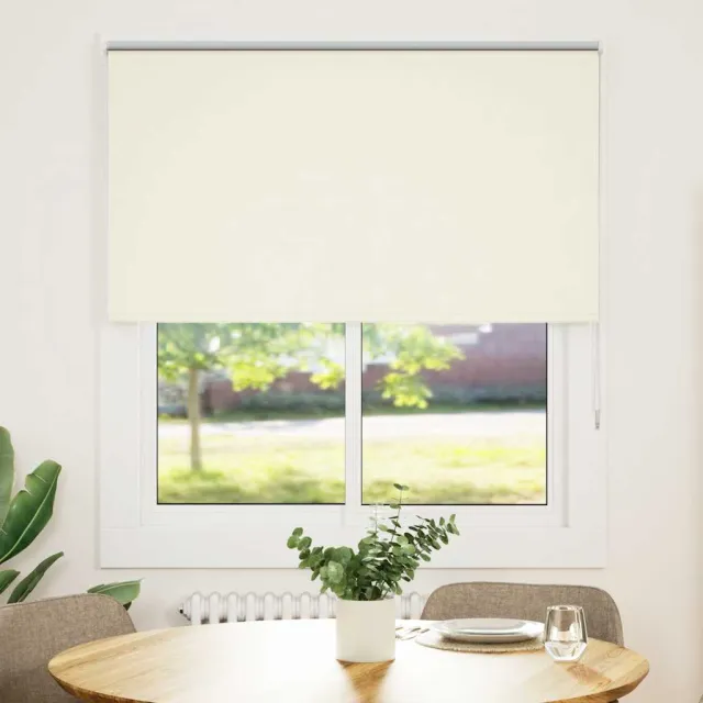 vidaXL Rolgordijn verduisterend 120x130 cm stofbreedte 116,6 cm wit