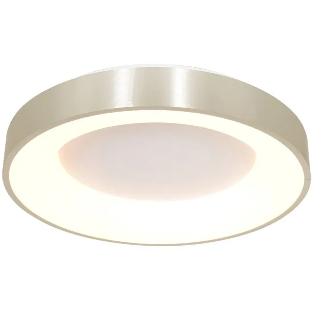 Steinhauer Plafonnier Ringlede 2562ZI Zilver Ø38cm - Modern Design van Steinhauer, Materiaal: Elektronica, Kunststof en Metaal, Geschikt voor Binnengebruik Wit / Zilver