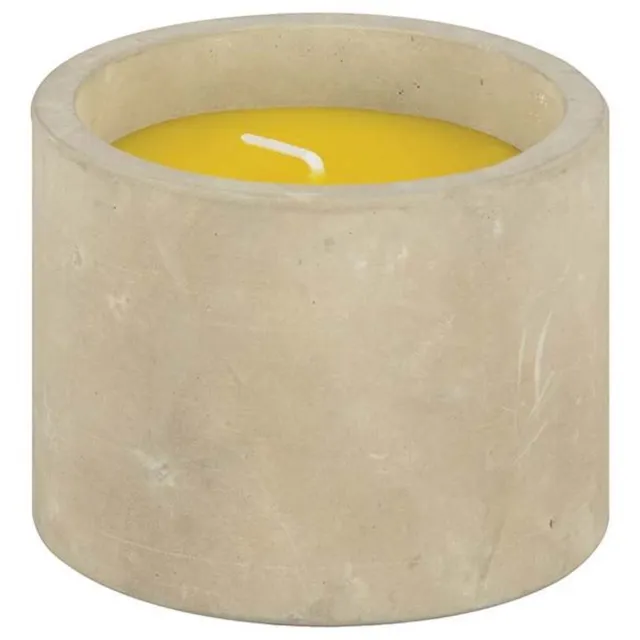 Esschert Design citronellakaars in stenen houder Grijs