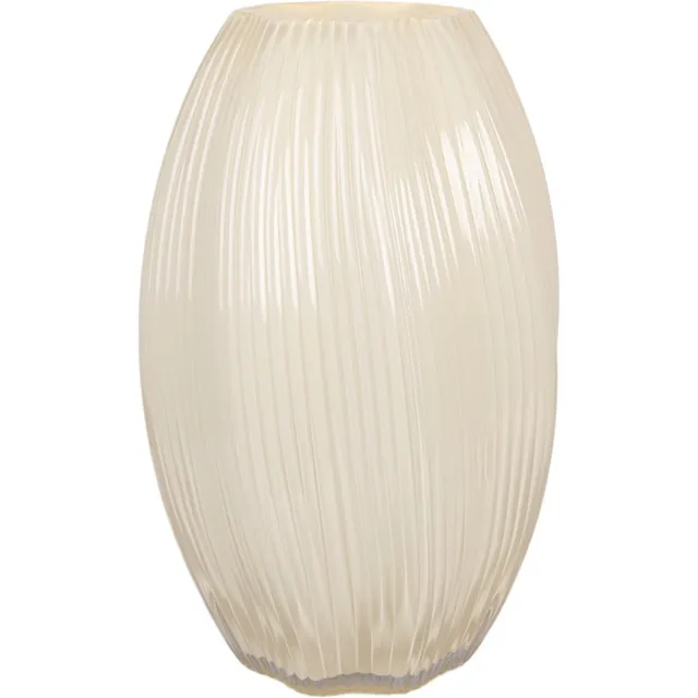Clayre & Eef Vaas Ø 17x27 cm Geel Glas