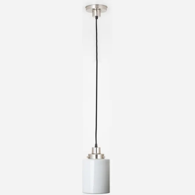 Coloured by Art Hanglamp aan snoer Strakke Cilinder 20's Matnikkel - Art Deco Trade