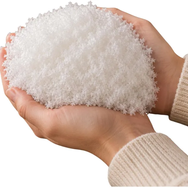Decoris Kunstsneeuw - wit - 8 liter - Mais sneeuw - decoratie sneeuw