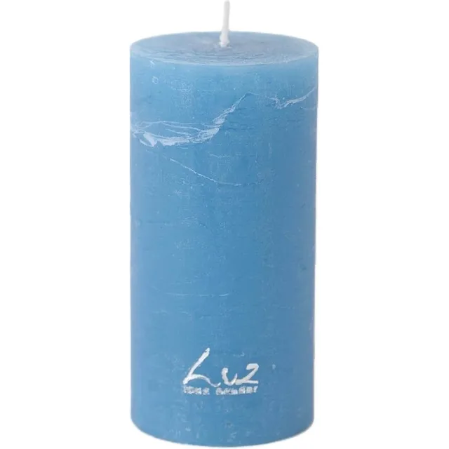 Rasteli Luz Your Senses Kaars-Stompkaars Blauw D 7 cm H 15 cm