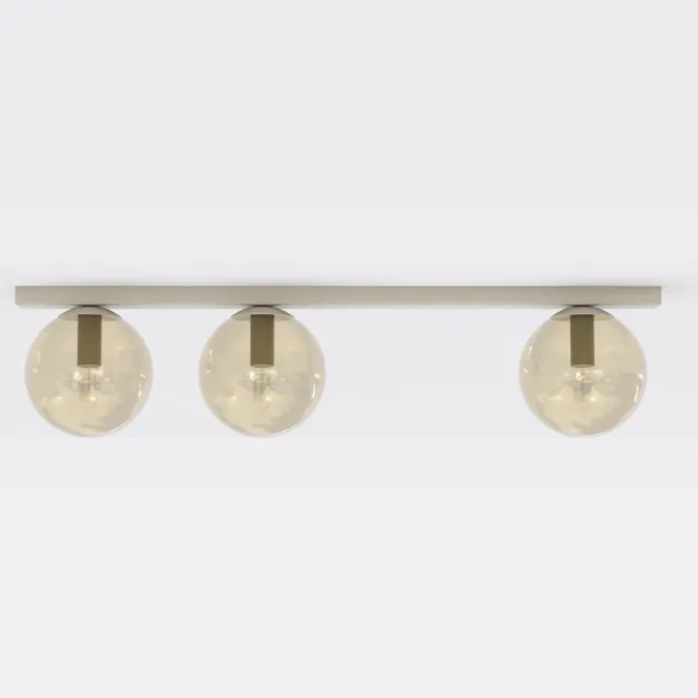 Emibig FIT 3 MOKKA AMBER - Minimalistische plafondlamp voor elke ruimte Amber goudgeel