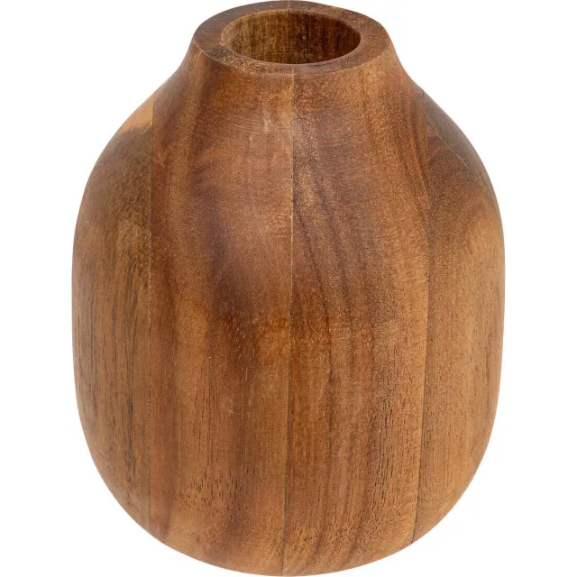 Atmosphera Siera Acacia vaas Ø10xH12cm - Bruin