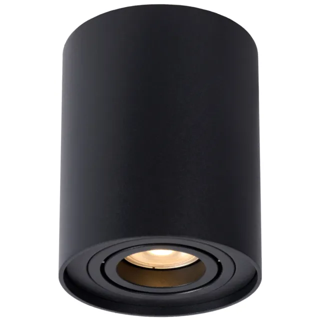 Lucide TUBE - Plafondspot - Ø 9,6 cm - 1xGU10 - Zwart