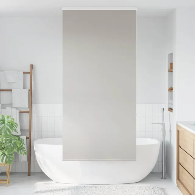 vidaXL Doucherolgordijn met cassette 110x240 cm stofbreedte 106 cm grijs