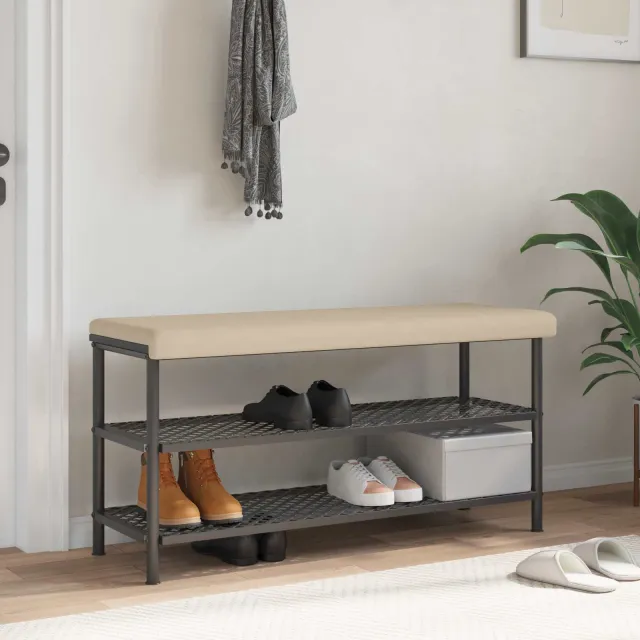 vidaXL Bankkussen Microvezel Crèmekleurig Diepte 35 cm