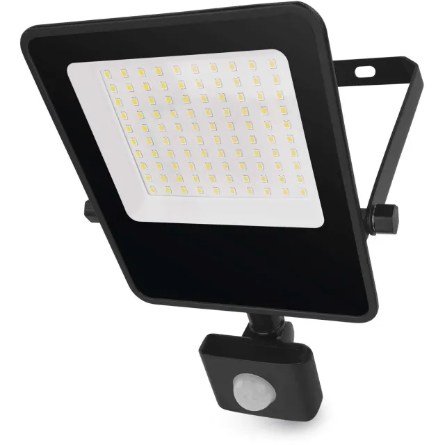 Emos VISIO LED-spot met bewegingssensor, 50 W, zwart, neutraal wit, ZS2943