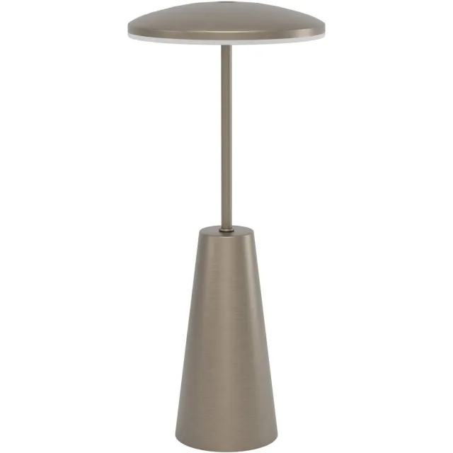 EGLO Piccola Tafellamp - Aanraakdimmer - Draadloos - 28 cm - Donker Brons - Instelbaar wit licht - Oplaadbaar - Buiten en Binnen Brons;Wit;