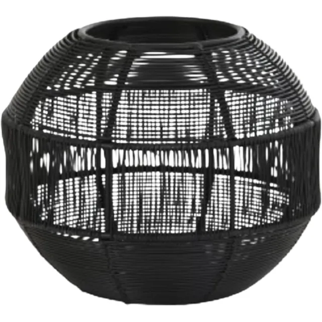 In2Deco Windlicht zwart Ø17 cm