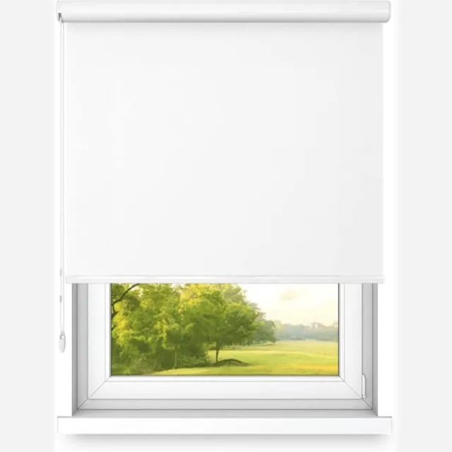 Fart Produkt time4blinds Vrijhangend Rolgordijn in Aluminium Cassette – Keukenzonwering voor Ramen – Slaapkamerjaloezieën voor Ramen – Rolluiken voor Ramen voor Binnen – 1700x1400mm – Klassiek Wit – Linkszijdig Klassiek Wit - Links