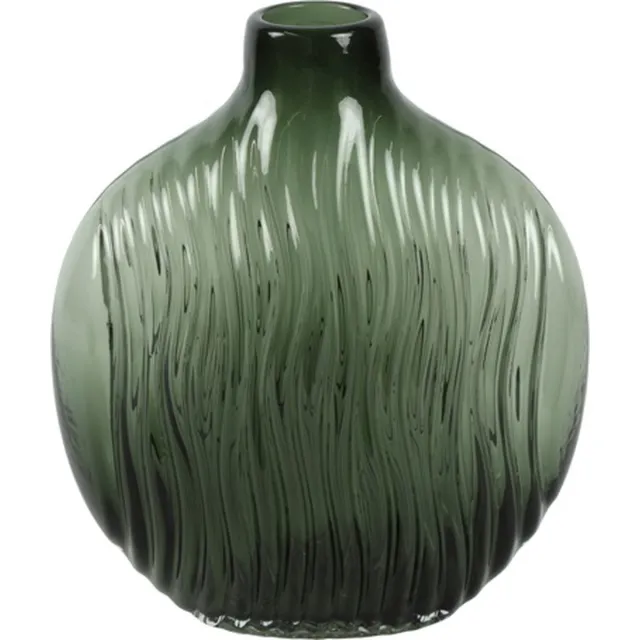 Countryfield Fles Royal-Ann glas L26B12H30CM donker groen