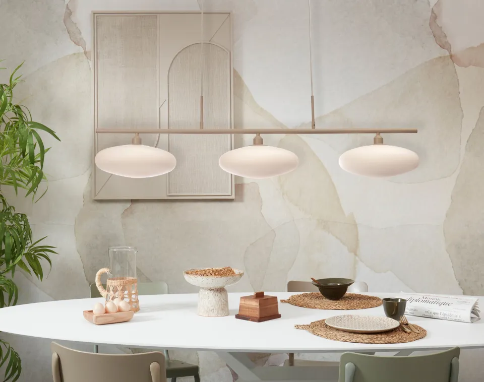 It's About Romi Sapporo 3-schijf hanglamp wit/zand, foto 2
