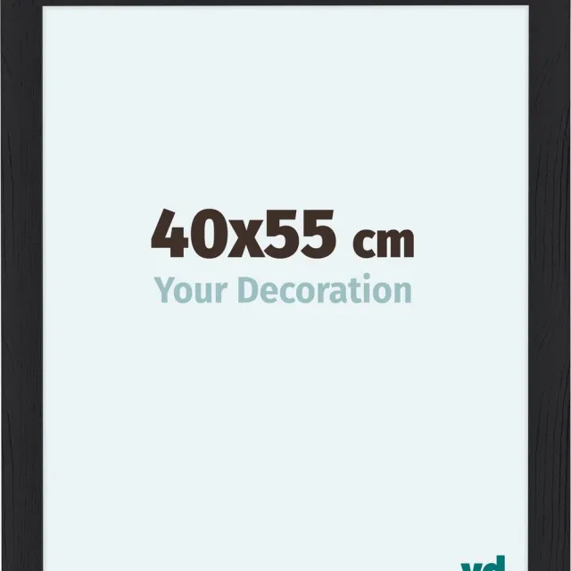 yd. Your Decoration - Fotolijst 40x55 cm - MDF - Zwart Houtnerf - Como
