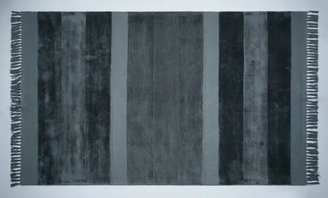 Dutch Lifestyle Ebony zwart - Viscose - Vloerkleed - Zwart