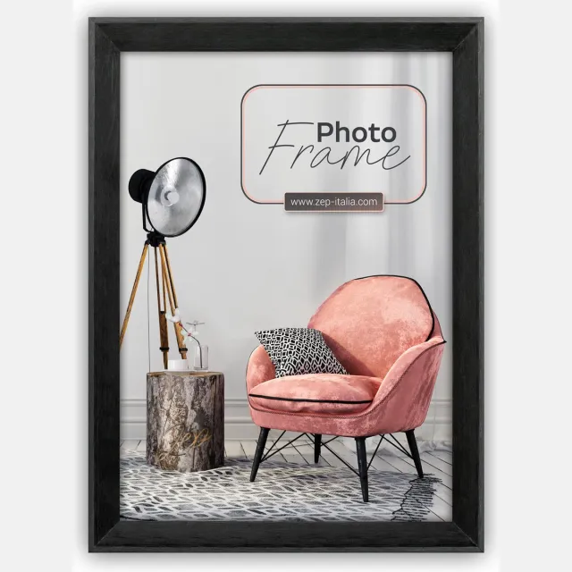 Zep Kunststof Fotolijst Dora Zwart voor foto 10x15 - BC546B