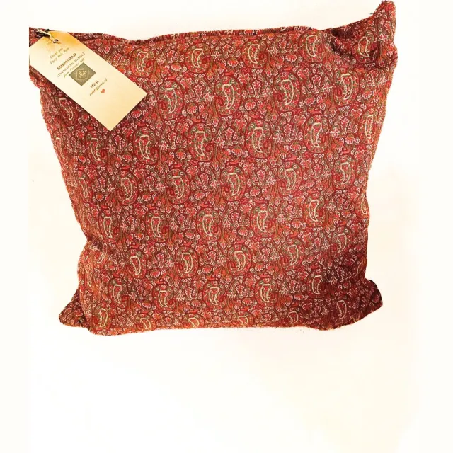 M Design M&R design sierkussen hoes 40x40 woonkamer dubbelzijdig Perzisch zijde handgeweven Shemshad Rood